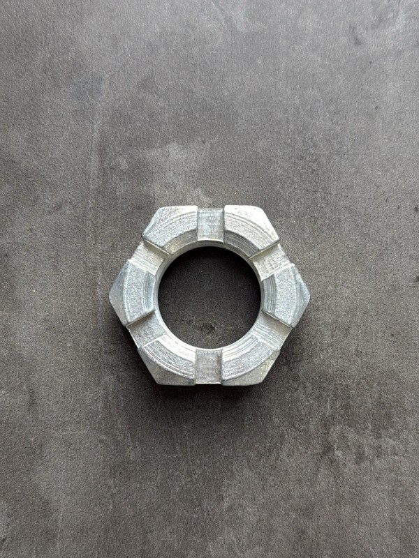 Гайка корончатая, прорезная низкая М30 ГОСТ 5919-73, покрытие цинк