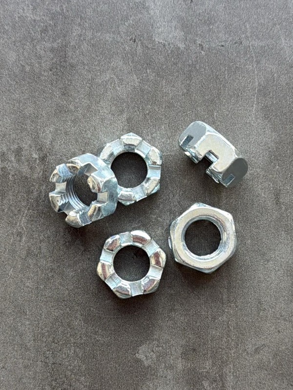 Гайка корончатая, прорезная низкая М14 ГОСТ 5933-73