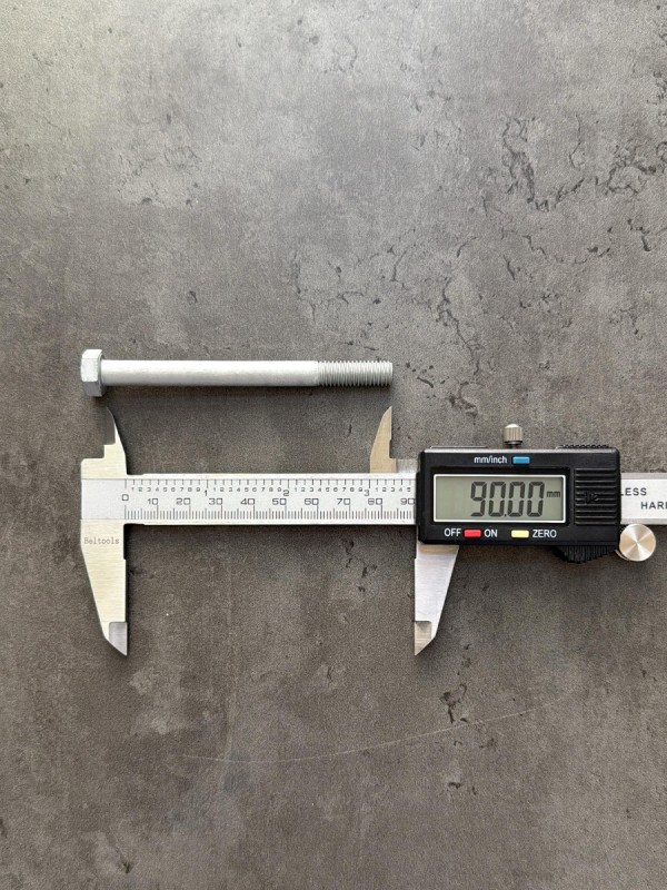 Болт М8х90х1,25 DIN 960 класс прочности 8.8 оцинкованный