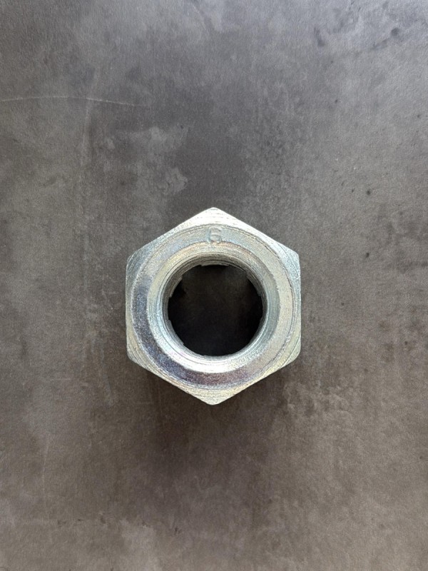 Гайка корончатая М30х1,5 (h=27, S-46) класс прочности 6 оцинкованная