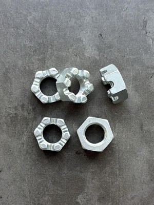 Гайка корончатая, прорезная низкая М20 DIN 937 класс прочности 10