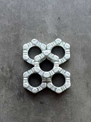 Гайка корончатая, прорезная низкая М18х1,5 DIN 937