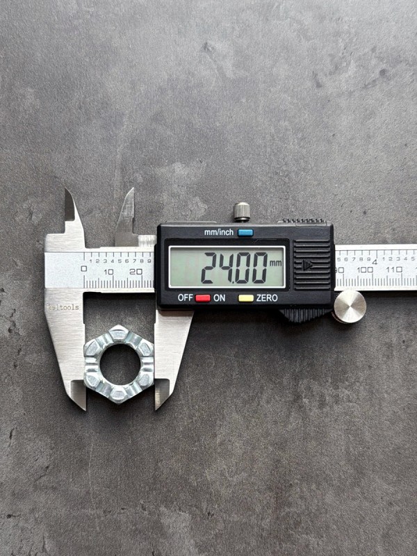 Гайка корончатая, прорезная низкая М16 ГОСТ 5919-73 класс прочности 10, покрытие цинк