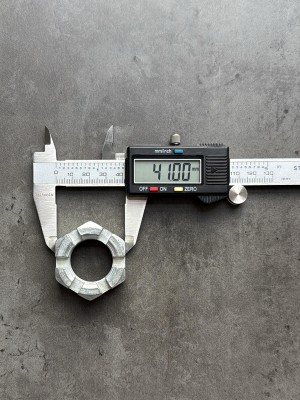 Гайка корончатая, прорезная низкая М27 ГОСТ 5919-73, класс прочности 10, покрытие цинк