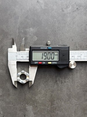 Гайка корончатая, прорезная низкая М12х1,25 ГОСТ 5919-73, класс прочности 10, покрытие цинк