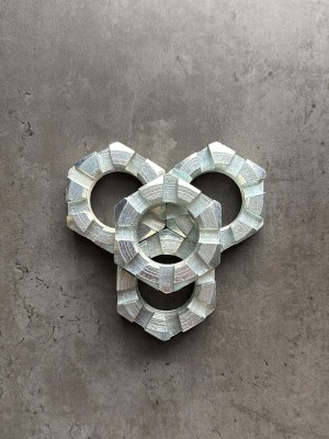 Гайка корончатая, прорезная низкая М42 ГОСТ 5919-73, покрытие цинк